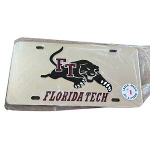 Florida Institute Of Technology Panthers Mirrored License Plate
